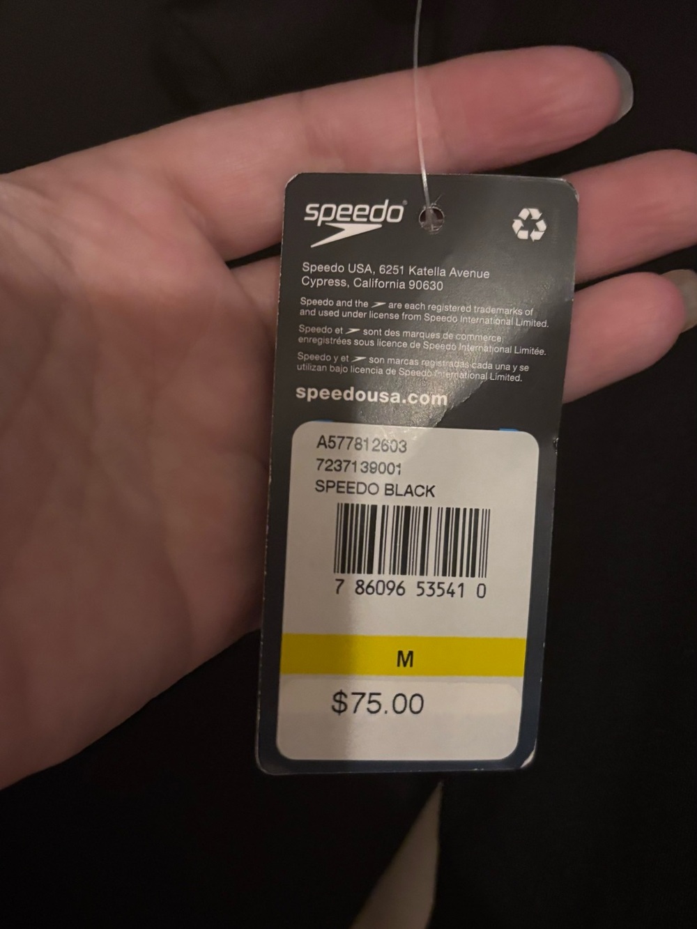 NWT Speedo Aquatic Swim Cover-up Robe Full Zip Hoodie Black medium - Picture 4 of 10